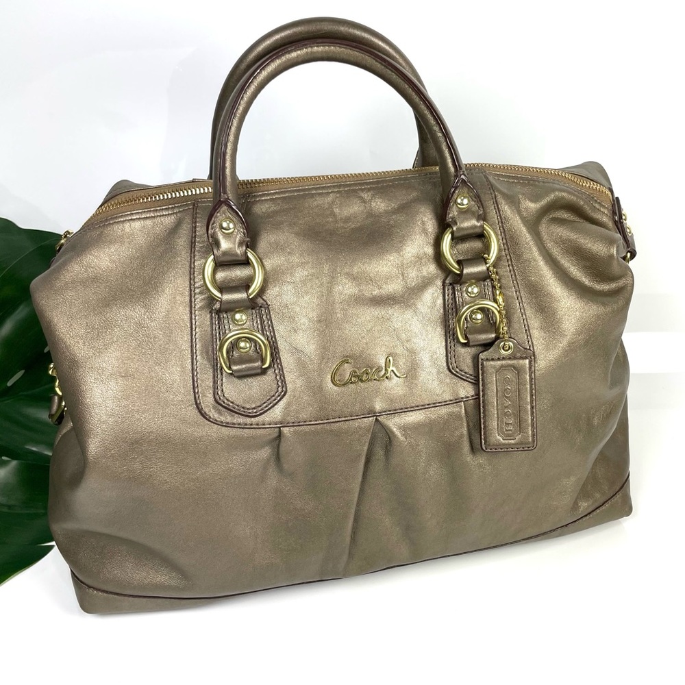 Coach Ashley golden leather satchel K1149-F15447